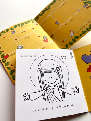 Högtidsbok Påsk. Liten fyll-i-bok för barn 3-9 år