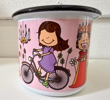 Emaljmugg Birgit