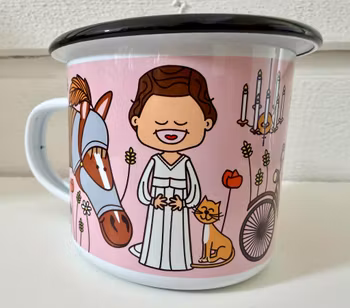 Emaljmugg Birgit