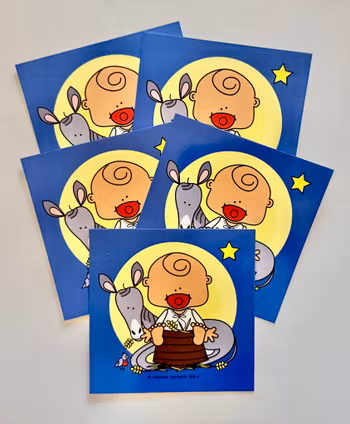 5-pack Julkort till paket