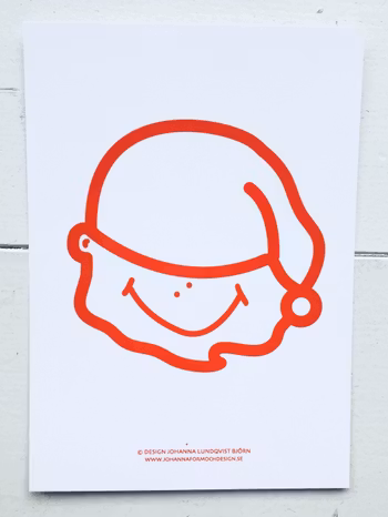 Julkort Tomte - vykort