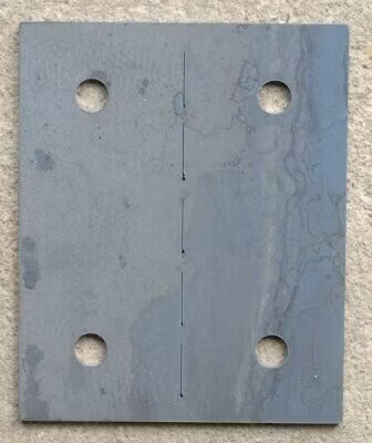 Skarvplåt Cortenstål, böjbar i 2 mm ståli 9x11 cm