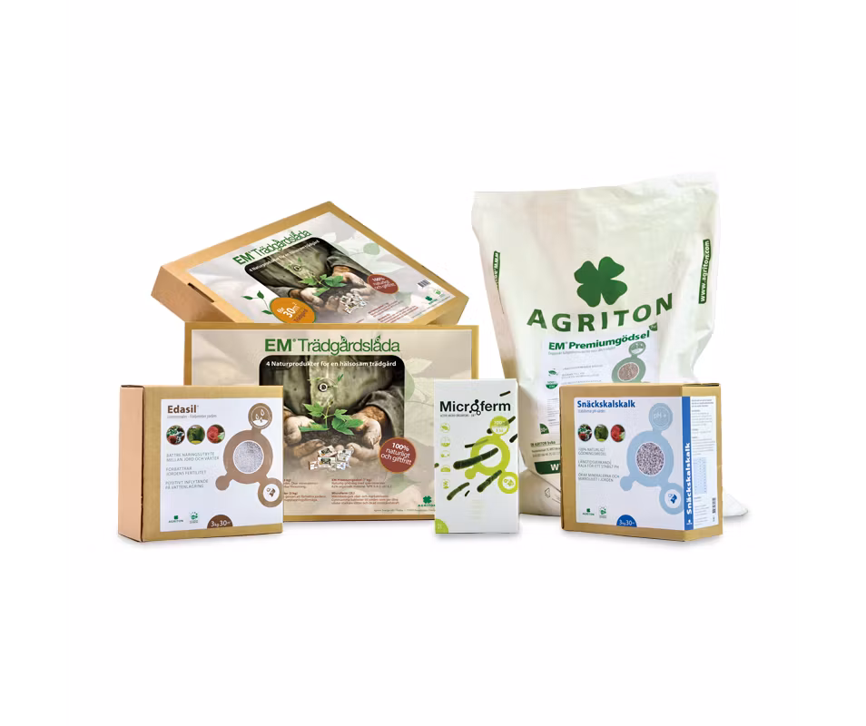 Agriton 16 kg Microferm markaktivator med EM. Vegansk gödsel, lera och snäckskal.