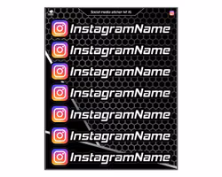 Instagram Aufklebersatz - XL - "Große Textgröße"