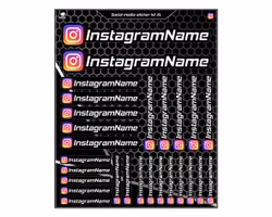 Instagram Sticker kit - XL "Mixed size"