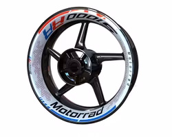 S1000RR Wheel Stickers - "Honeycomb" - Black Week
