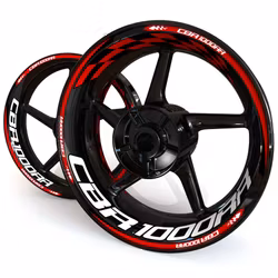 CBR1000RR Wheel Stickers - "Checker" - Black Week