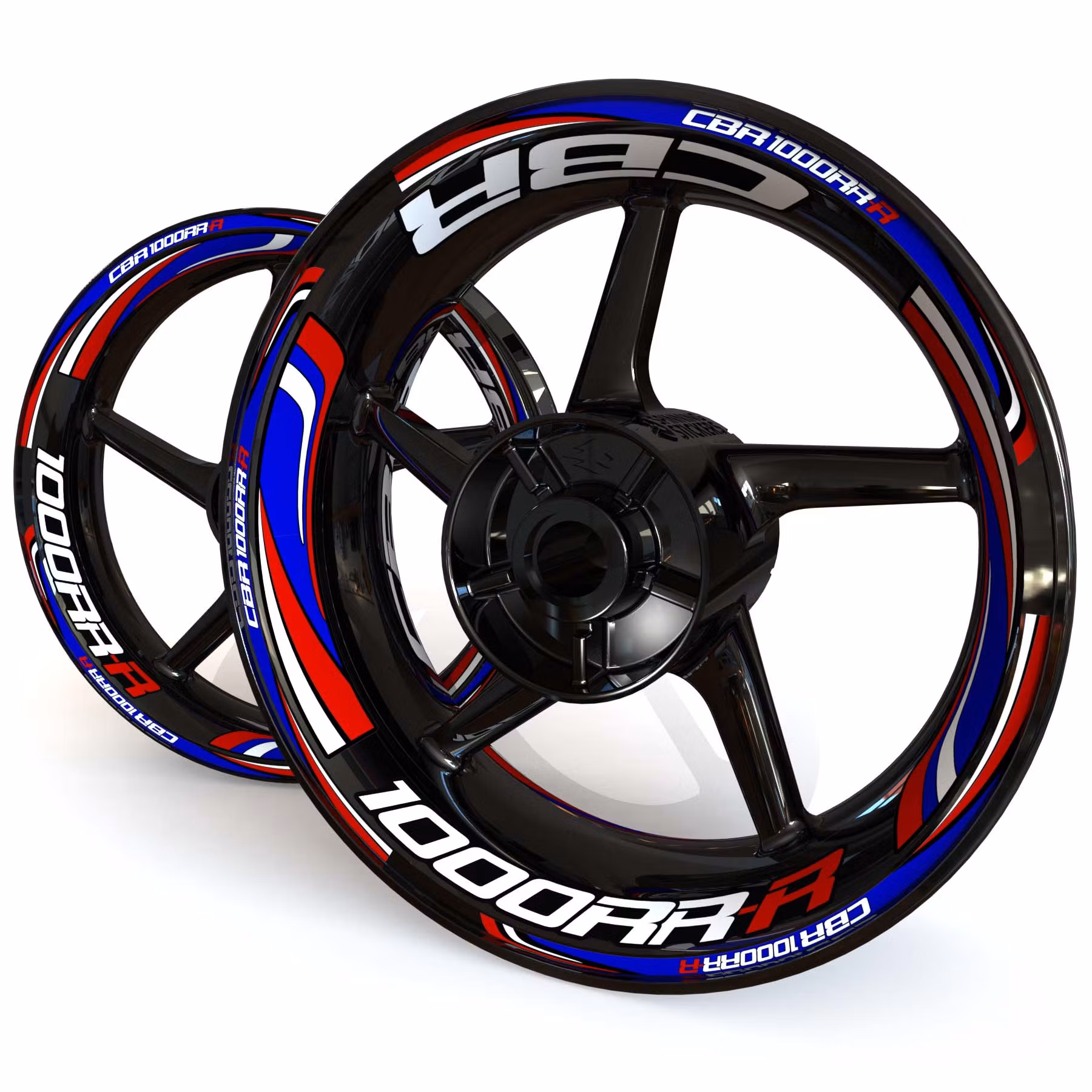 CBR1000RR-R Wheel Stickers - "Wave" - Black Week