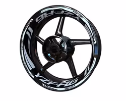 YZF-R6 Wheel Stickers - "Wave" - Black Week