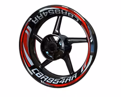 CBR954RR Wheel Stickers - "Wave"
