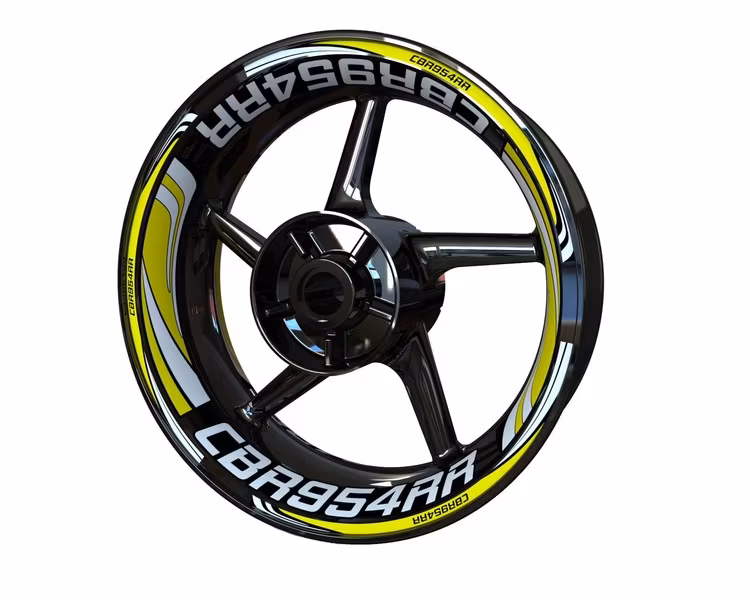 CBR954RR Wheel Stickers - "Wave"