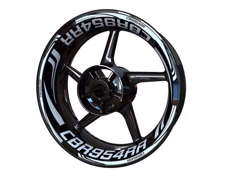 CBR954RR Wheel Stickers - "Wave"