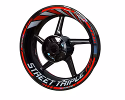 Street Triple RS Rim Stickers - "Classic"
