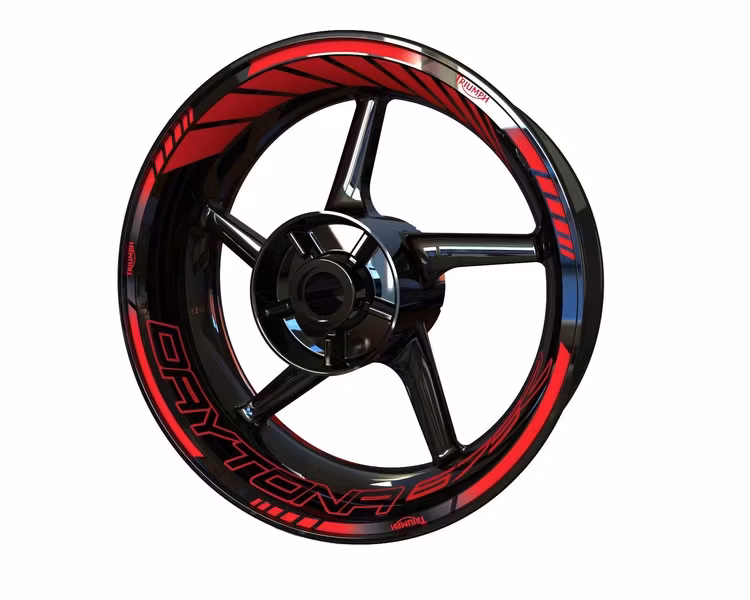 Triumph Daytona 675 Wheel Stickers - "Classic"