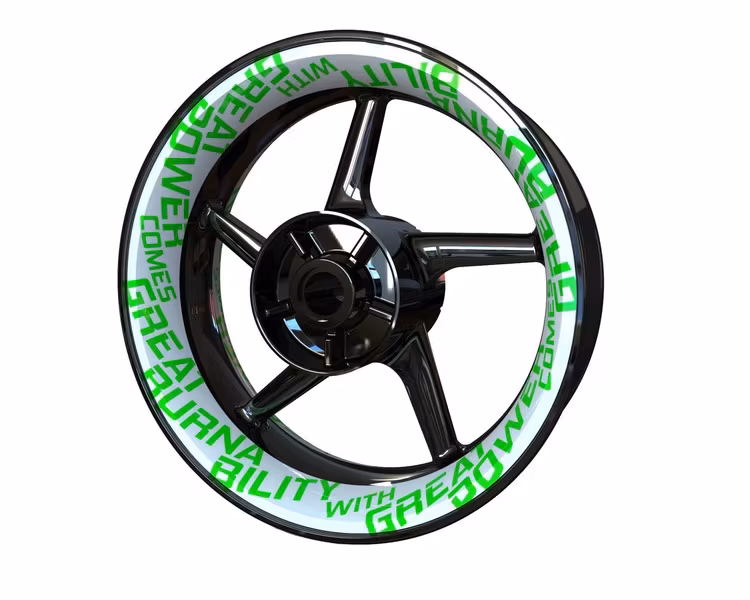 "Burnability" - Adesivi per cerchioni