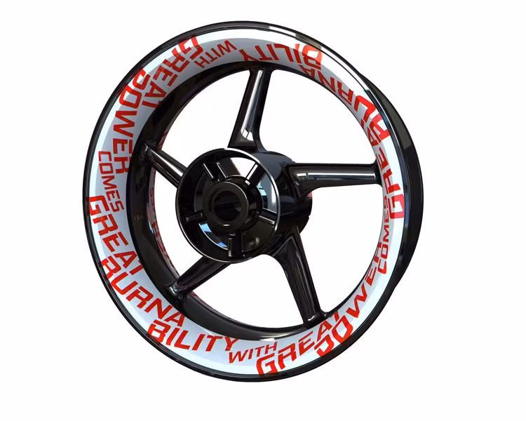 "Burnability" - Adesivi per cerchioni