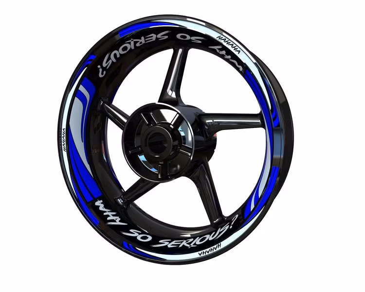 "WHY SO SERIOUS?" Wheel Stickers