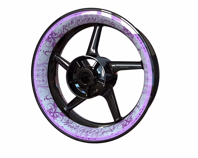 "Ride Like A Girl" - Adesivi per cerchioni