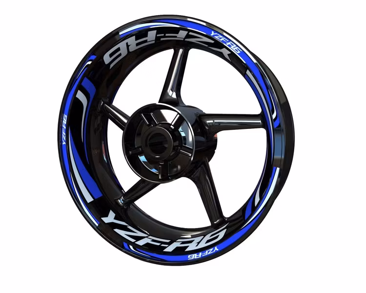YZF-R6 Wheel Stickers - "Wave"