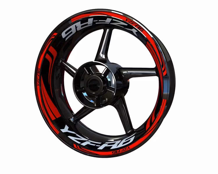 YZF-R6 Wheel Stickers - "Wave"