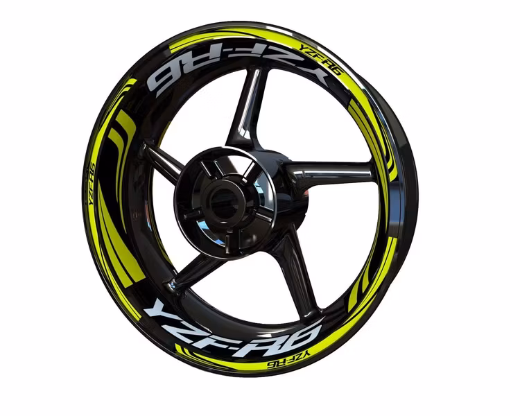 YZF-R6 Wheel Stickers - "Wave"