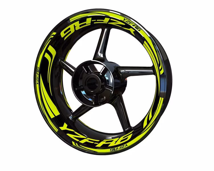 YZF-R6 Wheel Stickers - "Wave"
