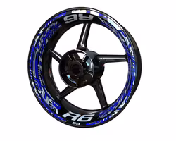 R6 Wheel Stickers - "Steel Stripes"