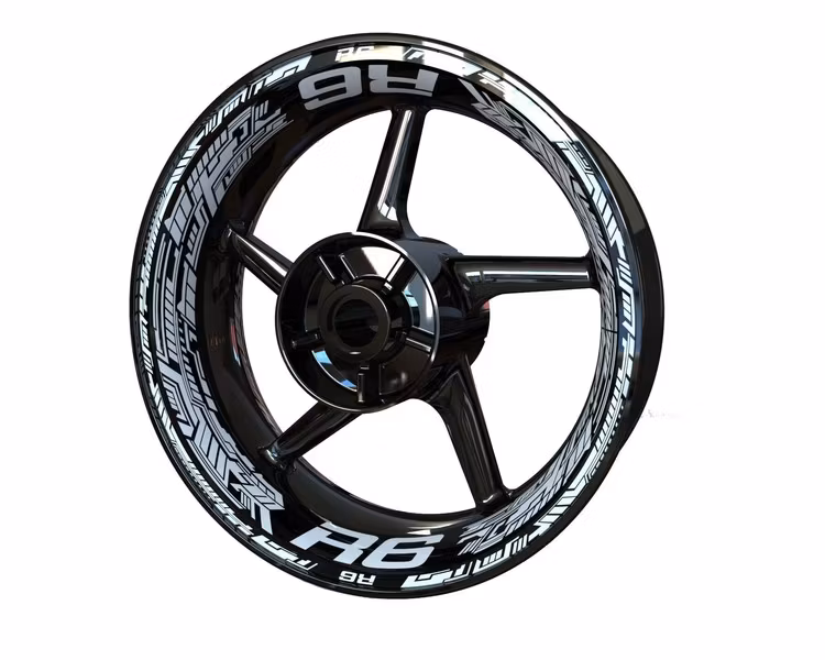 "R6" Velg Stickers - "Steel Stripes"