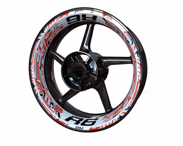 "R6" Velg Stickers - "Steel Stripes"