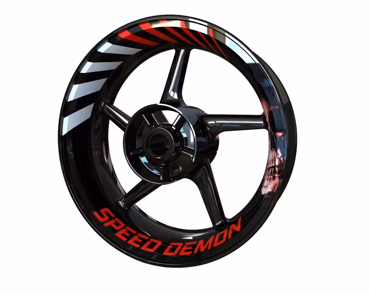 "Speed Demon" Wheel Stickers
