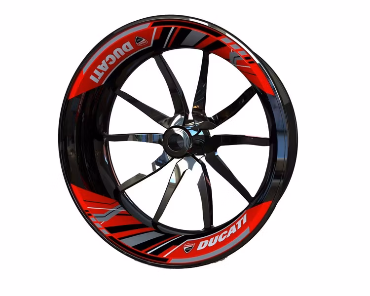 Kit Adhesivos Llantas Ducati - Diseño Dos Piezas