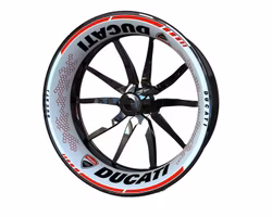 Wheel Stickers - For Ducati - Premium Design (Single Swingarm)