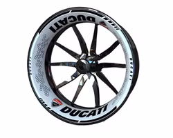 Wheel Stickers - For Ducati - Premium Design (Single Swingarm)
