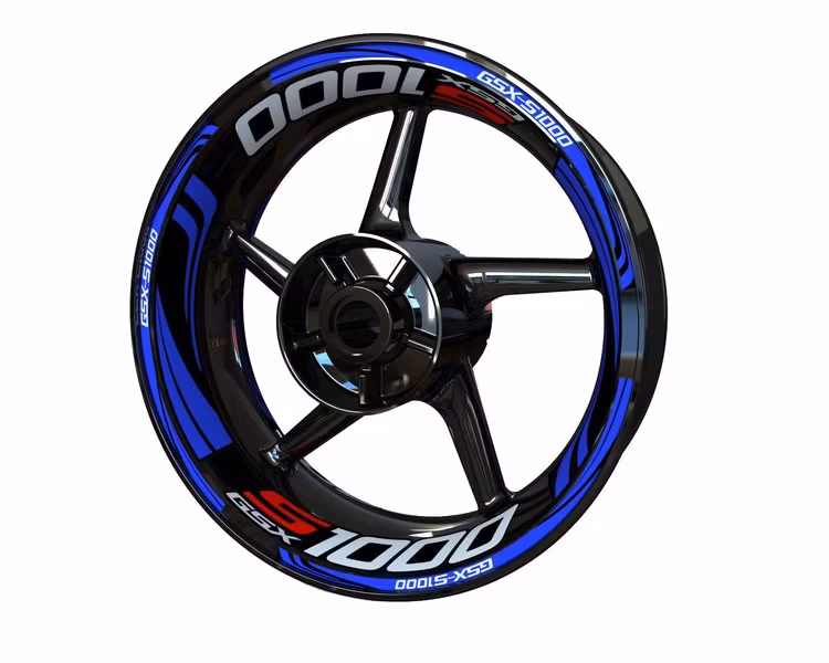 GSX-S1000 Wheel Stickers - "Wave"