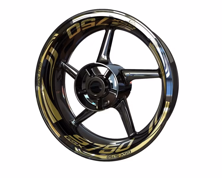 GSX-S750 Stickers de jantes - "Wave"