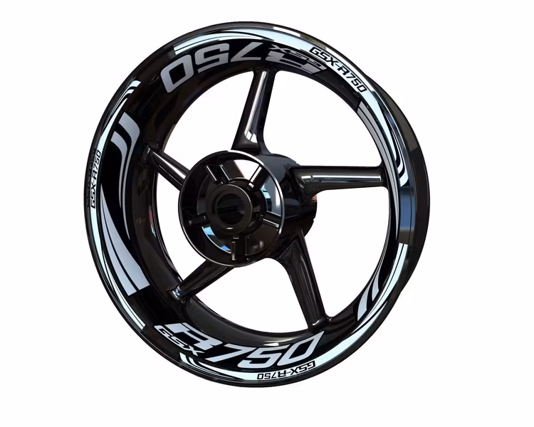 GSX-R750 Wheel Stickers - "Wave"
