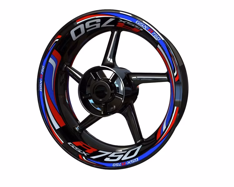 GSX-R750 Wheel Stickers - "Wave"