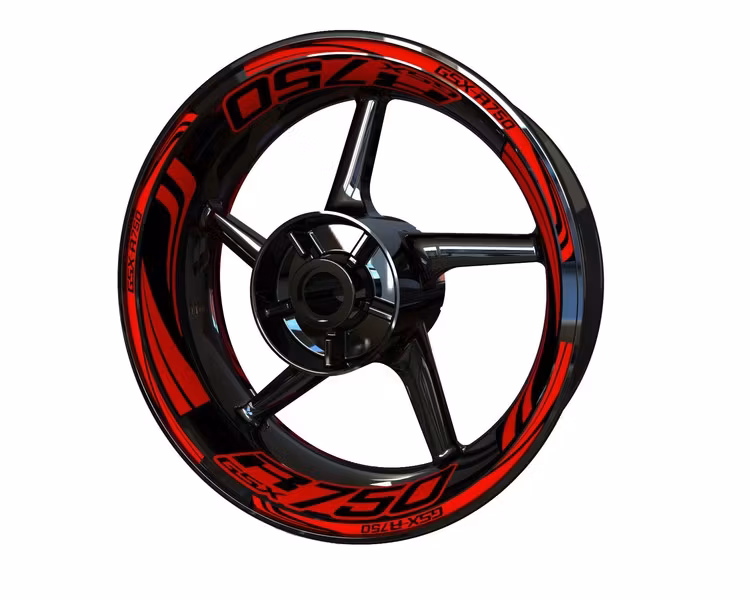 GSX-R750 Wheel Stickers - "Wave"