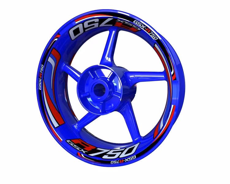 GSX-R750 Wheel Stickers - "Wave"