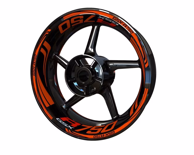 GSX-R750 Wheel Stickers - "Wave"