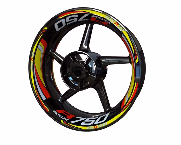 GSX-R750 Wheel Stickers - "Wave"