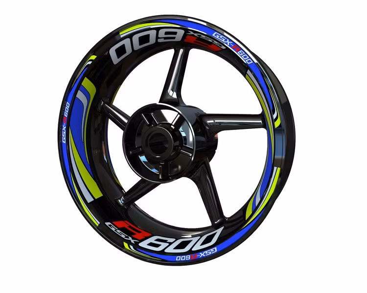 GSX-R600 Wheel Stickers - "Wave"