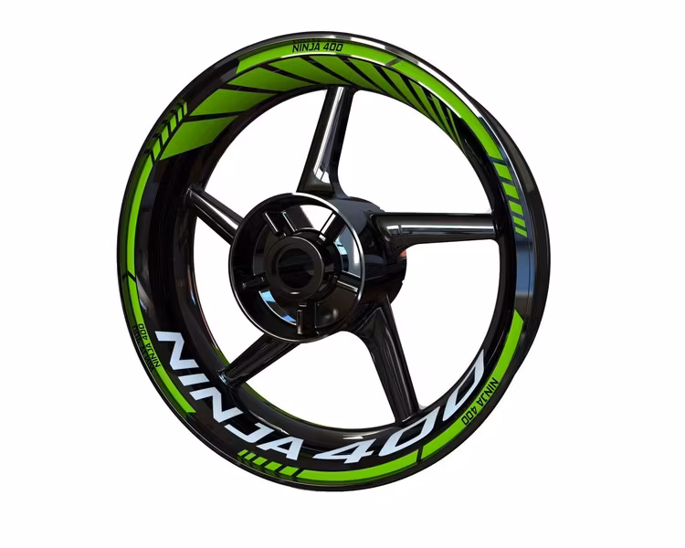 Wheel Stickers - Fits Ninja 400 - "Classic"