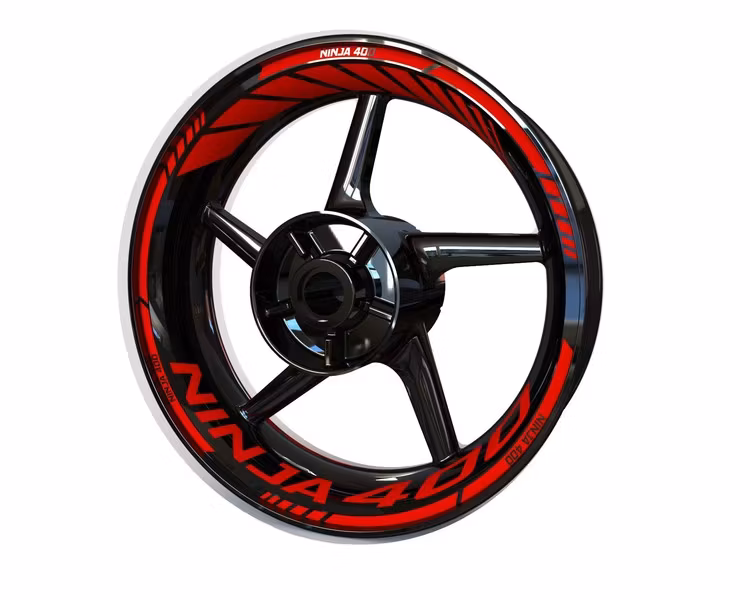 Wheel Stickers - Fits Ninja 400 - "Classic"