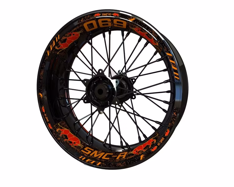 Velg Stickers - Voor 690 SMC-R - "Bull Classic"