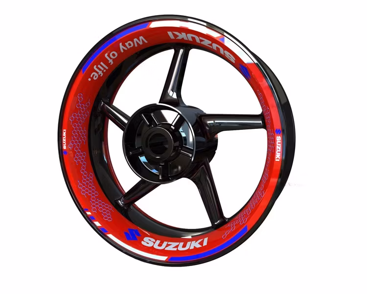 Kit Adhesivos Llantas Suzuki - Diseño Premium