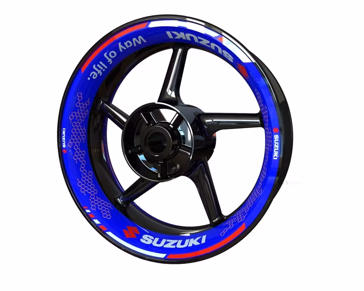 Kit Adhesivos Llantas Suzuki - Diseño Premium