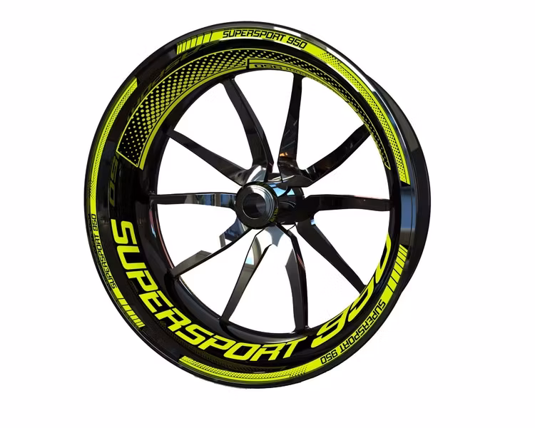 950 Supersport Wheel Stickers - "Fade"