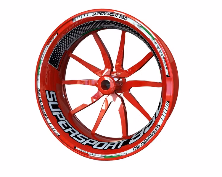 950 Supersport Wheel Stickers - "Fade"