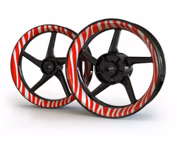 "Zebra" - Wheel Stickers
